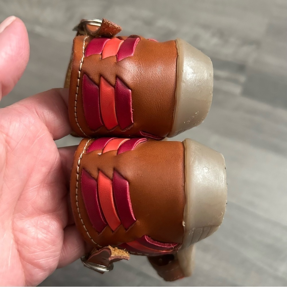 Toddler Girls Little Frida's Leather Huaraches Mexican Sandals - Picture 4 of 5